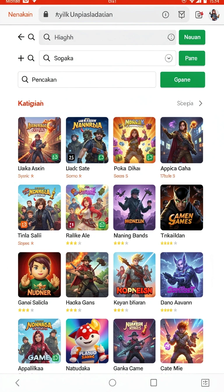 Galeri pratinjau visual laparbos build APK resmi terbaru